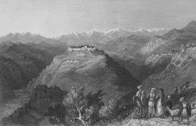 Djouni, oder der Turm des Libanon, einst die Residenz von Lady Hester Stanhope