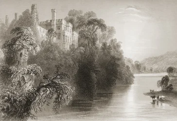 Lismore Castle, Lismore, County Waterford, Irland, aus 