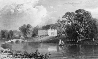 Rivenhall Place, Essex, graviert von John Carr Armytage, 1831