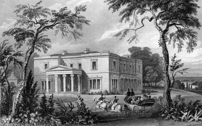 Stisted Hall, bei Braintree, Essex, graviert von John Carr Armytage, 1832