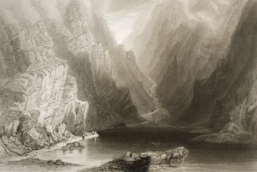 Die Lücke von Dunloe, County Killarney, Irland, aus 