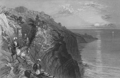 Die Leiter von Tyrus, ein Pass an der Küste, nahe Tyrus