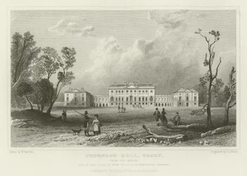 Thorndon Hall, Essex, von Norden, Sitz von Lord Petrie