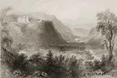 Tal von Avoca, County Wicklow, Irland, aus 