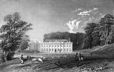 Weald Hall, Essex, graviert von John Rogers, 1833