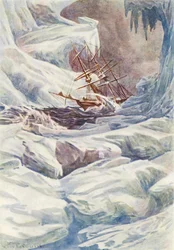 Illustration für Die Welt des Eises oder die Walfangreise der Dolphin