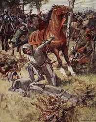 Dann verließ Earl Percy das Leben und nahm den Toten bei der Hand, aus Ballads of Famous Fights, Erstausgabe, 1920