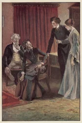 Wir beugten uns beide über sie