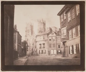 Eine Szene in York - York Minster von Lop Lane aus
