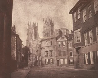 Eine Szene in York: York Minster von Lop Lane, 1845