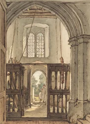 Inneres des Glockenturms der Kirche von Bushey