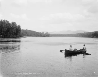 Cold Brook Mountains von der State Bridge, Adirondack Mountains