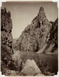 Currecanti Needle, Black Canyon of the Gunnison, vor 1880