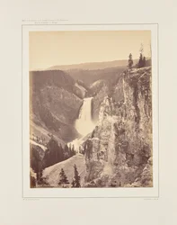Untere Wasserfälle des Yellowstone, Fernansicht