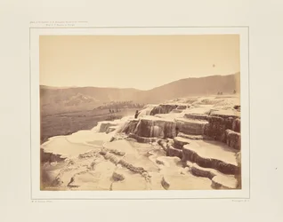 Mammoth Hot Springs am Gardiner River