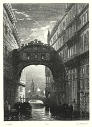 Lord Byrons Childe Harold, Canto IV, Strophe 1 (Gravur)