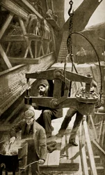 Hydraulisches Nieten an der Forth Bridge