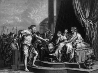 Herodes wird von ihm getadelt..., sperrte Johannes ins Gefängnis, Mitte 19. Jahrhundert