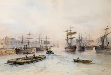 Schiffe auf der Themse