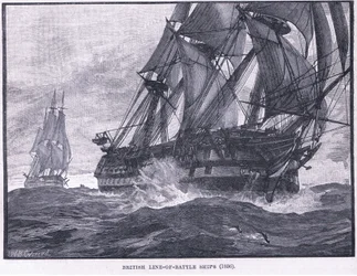 Britische Linienschiffe AD 1836