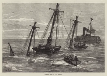 Taucher bei der Arbeit an der HMS Eurydice