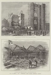 Fall der Teppichfabrik von Messers J und J Templeton, Greenhead, Glasgow