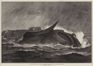 HMS Eurydice, zuletzt gesehen von Benjamin Cuddiford, einem der beiden Überlebenden