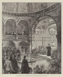 Einweihung des Mausoleums des verstorbenen Kaisers Friedrich in Potsdam