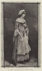 Mrs. Langtry, im Haymarket Theatre, in 
