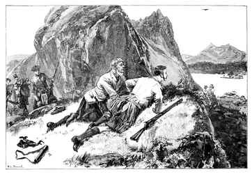 Prinz Albert beim Hirschjagen, um 1840er, 1900