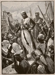 Empfang von Richard bei seiner Rückkehr vom Kontinent, Illustration aus 