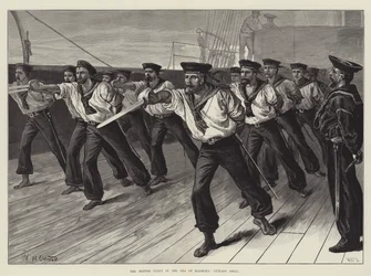 Die britische Flotte im Marmarameer, Cutlass Drill