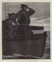 Die britische Flotte im Marmarameer, auf der Lauer