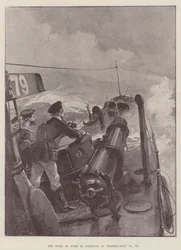 Der Herzog von York im Kommando des Torpedoboots Nr. 79