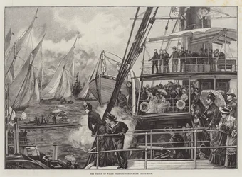 Der Prinz von Wales startet das Jubiläums-Yachtrennen