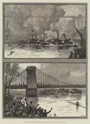Das Rennen um die Rudermeisterschaft auf dem Tyne