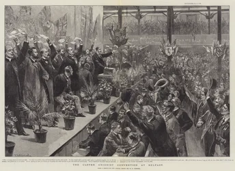 Die Ulster Unionist Convention in Belfast