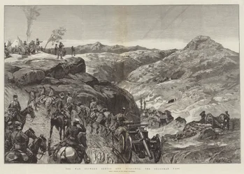 Der Krieg zwischen Serbien und Bulgarien, der Dragoman-Pass