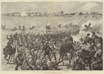 Krieg im Sudan, erster Versuch, die Stadt Metammeh einzunehmen, 21. Januar