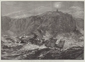 Wrack der HMS Wasp bei Tory Island, Donegal