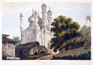 Eine Moschee in Gazipoor, 1787