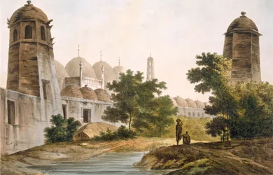 Ansicht des Cuttera, gebaut von Jaffeir Cawn in Muxadavad, veröffentlicht 1785-88