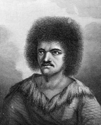 Otoo, König von O-taheite, Illustration aus Captain James Cooks 