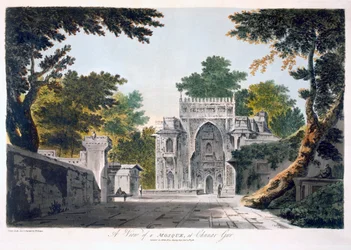 Ansicht einer Moschee in Chunar Gur, 1786