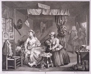 Der Lebensweg einer Dirne, Tafel III, aus 
