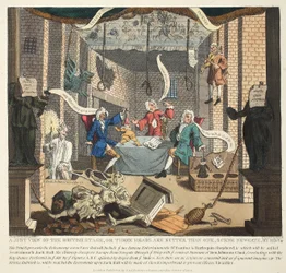 Eine gerechte Sicht auf die britische Bühne oder Drei Köpfe sind besser als einer, 1724, Illustration aus 