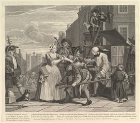 Der Lebenswandel eines Wüstlings, Tafel 4, 25. Juni 1735