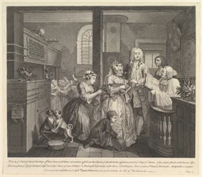 Der Lebenslauf eines Wüstlings, Platte 5, 25. Juni 1735
