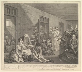 Ein Wüstlingsfortschritt, Tafel 8, 25. Juni 1735