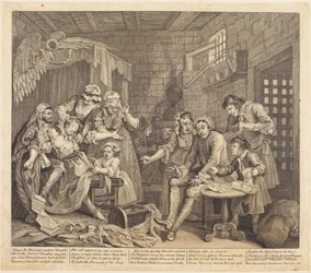 Der Lebensweg eines Wüstlings: Tafel 7